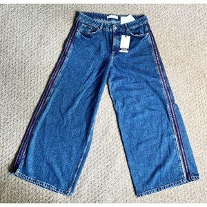 Zara Denim Jeans Extra Wide Leg Z1975 Size 10 32” W x 28” Inseam NEW With Tags